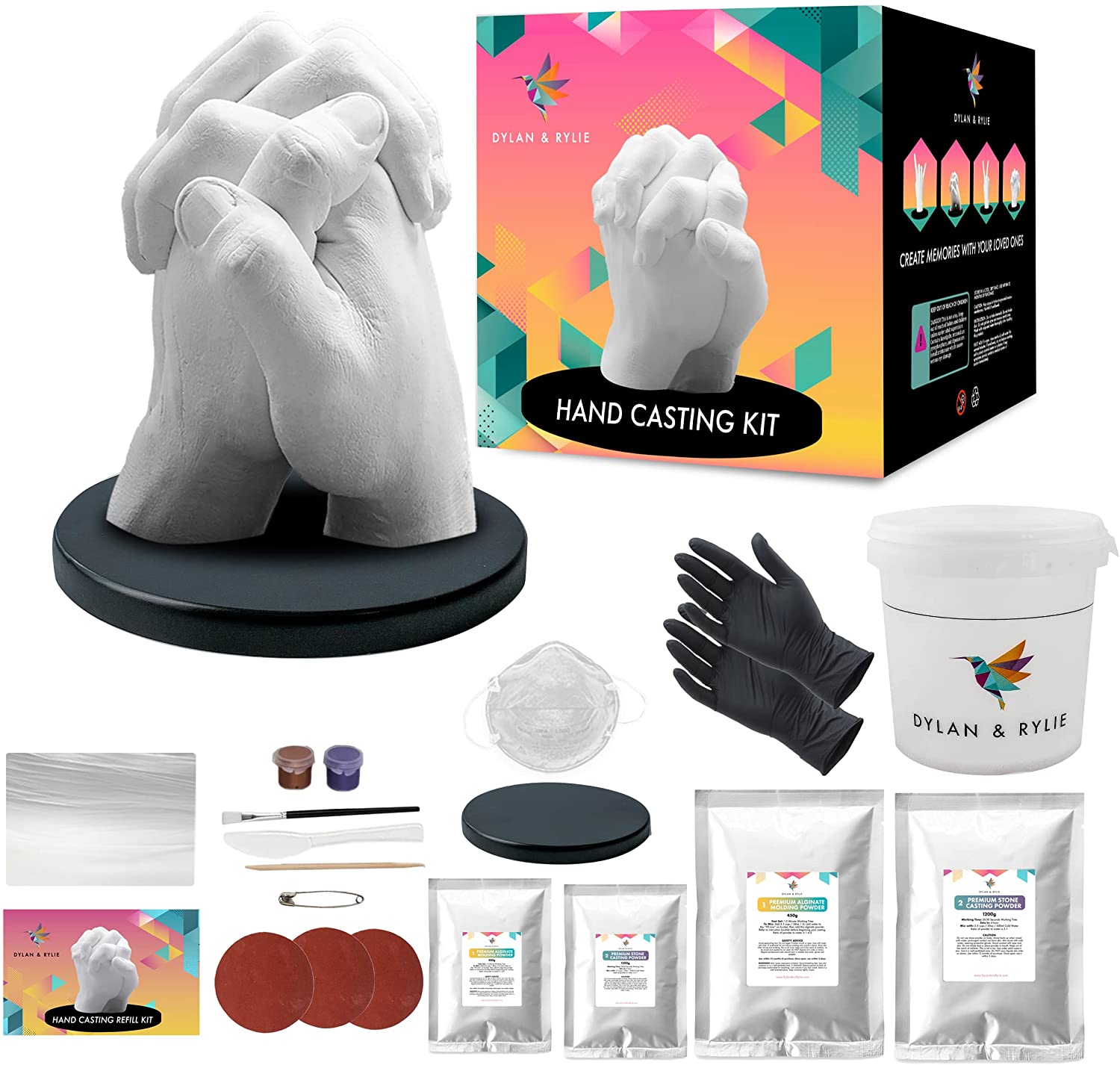 Hands Casting Kit DIY Hand molding Kit Hand Holding Craft for Couples